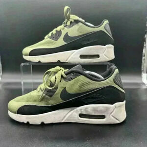 Men's Nike Air Max 90, Running Shoe, Green, Size Youth 4.5Y Womens Size 6